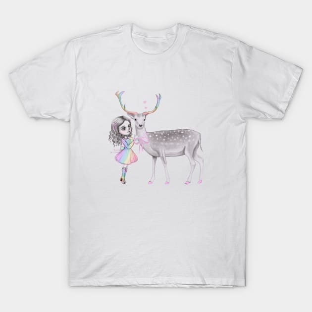 Nature spirit and the child T-Shirt by mapetitepoupee